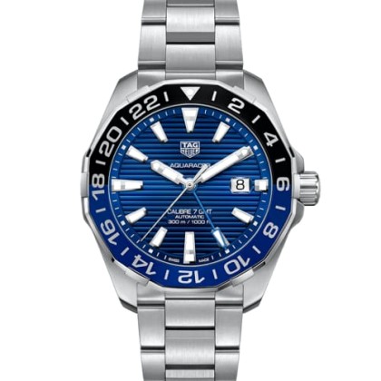 Tag Heuer Aquaracer Calibre 7 GMT Stainless Steel Bracelet - WAY