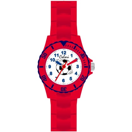 COLORI Kids - CLK058, Red Case with Red Rubber Strap