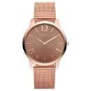 GREGIO Simply Rose Milanese - GR112037, Rose Gold case with Stai