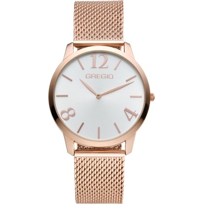 GREGIO Simply  - GR112030, Rose Gold case with Stainless Steel B