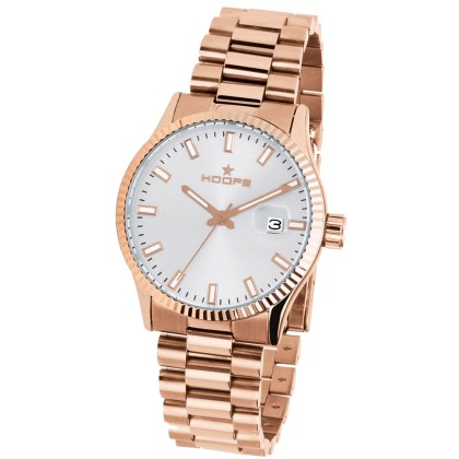 HOOPS Luxury L - 2590LG02, Rose Gold case with Stainless Steel B
