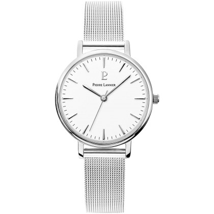 PIERRE LANNIER  Ladies - 089J618,  Silver case with Stainless St