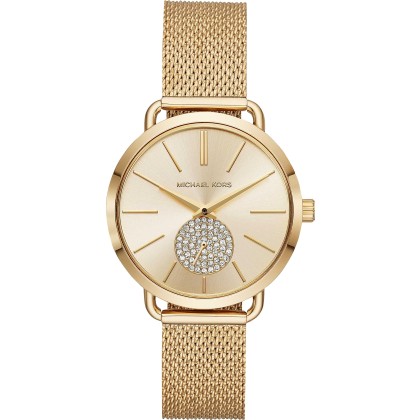 MICHAEL KORS Portia - MK3844,  Gold case with Stainless Steel Br