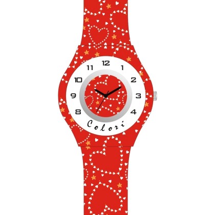 COLORI Kids - CLK104  Red case with Red Rubber Strap