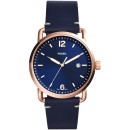 Fossil The Commuter - FS5274, Rose Gold case  with Blue Leather 