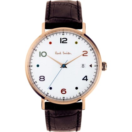 PAUL SMITH Gauge - PS0060003, Rose Gold case with Brown Leather 