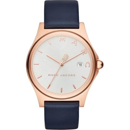 MARC JACOBS Henry  - MJ1609,  Rose Gold case with Blue Leather S