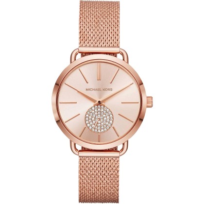 MICHAEL KORS Portia Crystals - MK3845, Rose Gold case with Stain