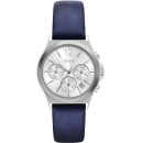 DKNY Parsons Chronograph - NY2476, Silver case with Blue Leather