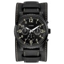 GUESS Men's - W1162G2,  Black case with Black Leather Strap