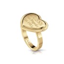 GUESS Δαχτυλίδι από ορείχαλκο Gold UBR28007-54