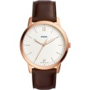 Fossil The Minimalist - FS5463, Rose Gold case with Brown Leathe