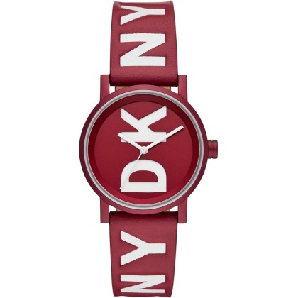 DKNY Soho - NY2774, Red case with Red Leather Strap