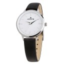 HOOPS Classic - 2609LS05  Silver case with Black Leather Strap