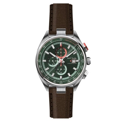 PAUL SMITH  Chronograph - PS0110013,  Silver case with Brown Lea