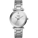 FOSSIL Carlie - ES4440 Silver case with Stainless Steel Bracelet