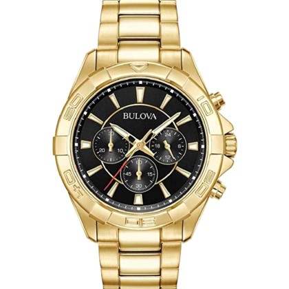 Bulova Sport Collection  Chronograph - 97A139,  Gold case with S