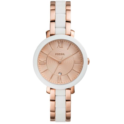 FOSSIL Jacqueline  - ES4588  Rose Gold case with Stainless Steel