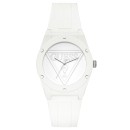 GUESS Ladies  - W1283L1,  White case with White Rubber Strap