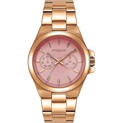 VOGUE Geneva - 813152  Rose Gold case with Stainless Steel Brace