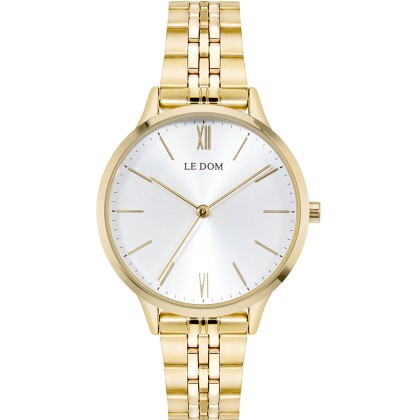 LE DOM Essence  - LD.1275-6, Gold case with Stainless Steel Brac