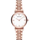 EMPORIO ARMANI Gianni T-Bar -  AR11267,  Rose Gold case with Sta