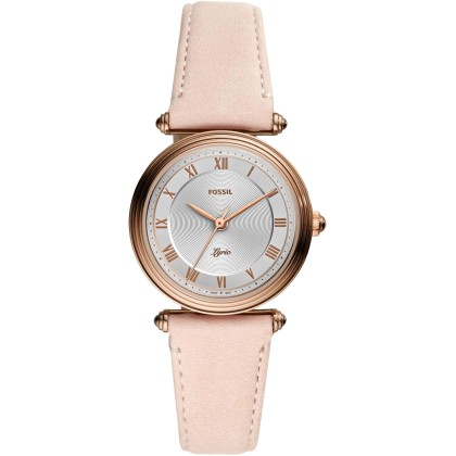 FOSSIL Lyric - ES4707,  Rose Gold case with Beige Leather Strap