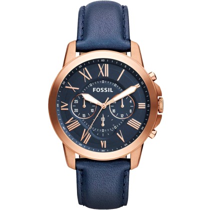 Fossil Grant Sport Chronograph - FS4835I,  Rose Gold case  with 