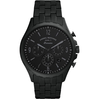 FOSSIL Forrester Chronograph - FS5697  Black case  with Stainles