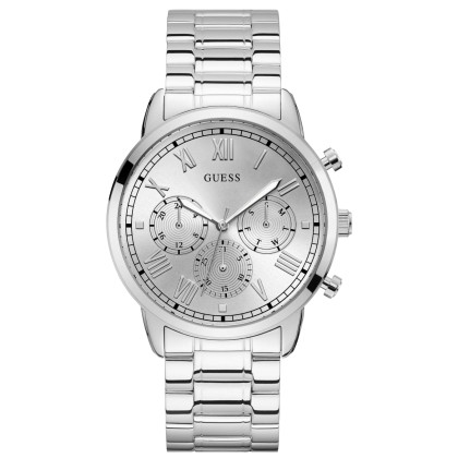 GUESS Men's Multifunction - GW0066G1 , Silver case with Stainles
