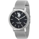 U.S. POLO Ava - USP5852BK , Silver case with Stainless Steel Bra