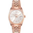 JCOU Queen's II - JU19038-4, Rose Gold case with Stainless Steel