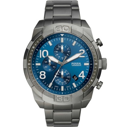 Fossil Bronson Chronograph - FS5711, Grey case with Grey Rubber 