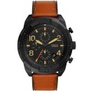 Fossil Bronson Chronograph - FS5714, Black case with Brown Leath
