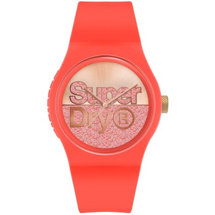 SUPERDRY Urban Glitter - SYL273O,  Coral case with Coral Rubber 