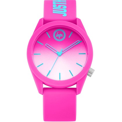 HYPE Ladies - HYU020PP,  Pink case with Pink Rubber Strap