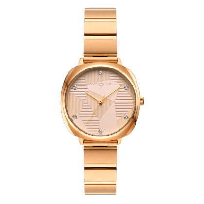 VOGUE Audrey - 814452  Rose Gold case with Stainless Steel Brace