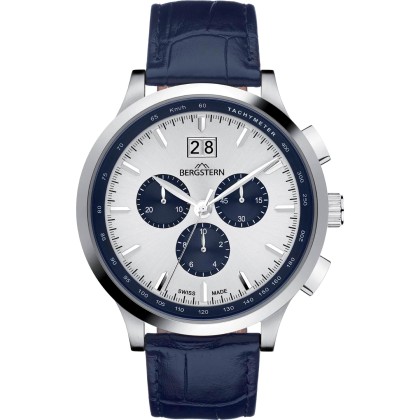 BERGSTERN Harmony Chronograph - B038G186  Silver case with Blue 