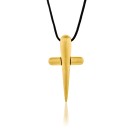 HONOR Believe Pendant Yellow Κολιέ με σχήμα σταυρό, από ορείχαλκ