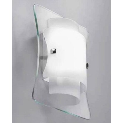 Απλίκα φωτιστικό τοίχου TRIPLO AP1 με τριπλό γυαλί Ideal Lux Λευ