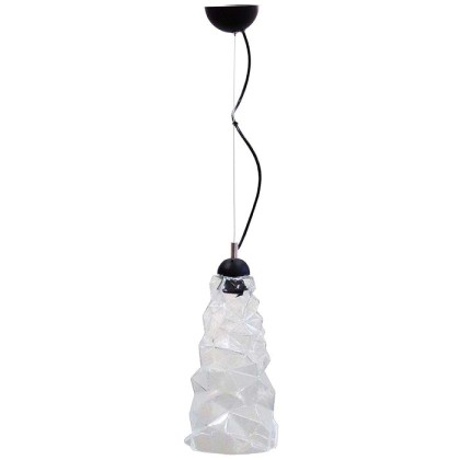 Κρεμαστό Φωτιστικό Οροφής Ice σε 4 χρώματα Heronia Διάφανο Μαύρο