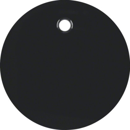 Πλακίδιο μπουτόν με κορδόνι λευκό μαύρο R.1 Berker Μαύρο