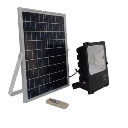 Ηλιακός Προβολέας LED 100W με Χειριστήριο GloboStar 12104 Μαύρο
