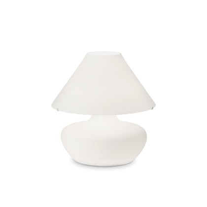 Επιτραπέζιο Φωτιστικό γυάλινο λευκό Aladino Ideal Lux Λευκό Λευκ
