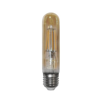 Λαμπτήρας LED E27 6W Σωλήνας Μελί Θερμό 2200k 600lm 13-273012560