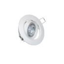 Σποτ Χωνευτό LED Ψευδορoφής Κινητό Στρογγυλό 5W Lumen Λευκό 4000