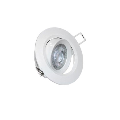 Σποτ Χωνευτό LED Ψευδορoφής Κινητό Στρογγυλό 7W Lumen Λευκό 3000