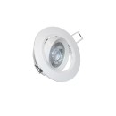 Σποτ Χωνευτό LED Ψευδορoφής Κινητό Στρογγυλό 7W Lumen Λευκό 4000