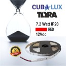 Ταινία LED 7,2W IP20 12V σε 4 χρώματα 5M TORA Cubalux Κόκκινο