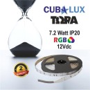 Ταινία LED 7,2W IP20 12V RGB 5M TORA 50-0027 Cubalux